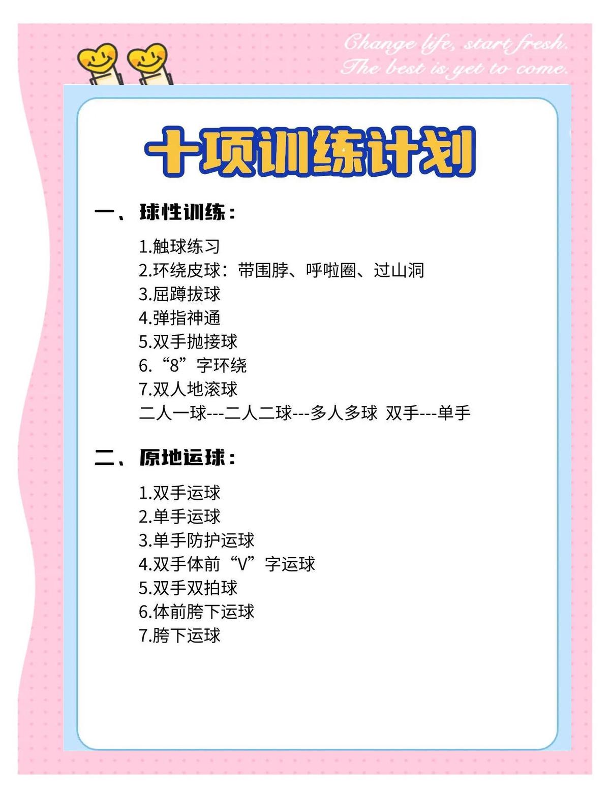 篮球训练课内容安排有哪些